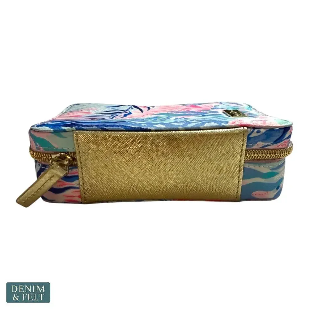 Lilly Pulitzer‎ Zip Planner Organizer Case Pastel Coral Print Travel Accessory
